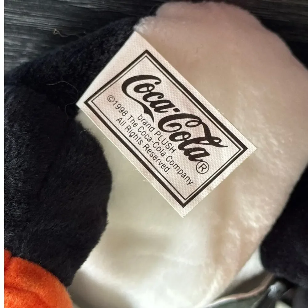 VTG 1998 Coca Cola‎ Toro And Penguin Bean Bag Plush New With Tags Lot of 2